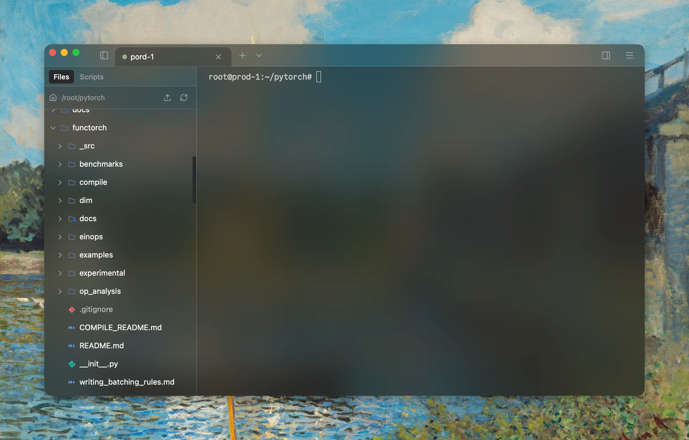 Built-in SFTP file browser